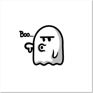 Boo Ghost Design Posters and Art